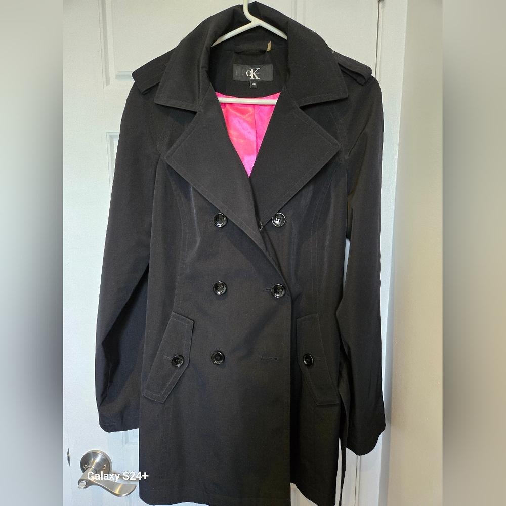 Calvin Klein Women's Black Trench Coat